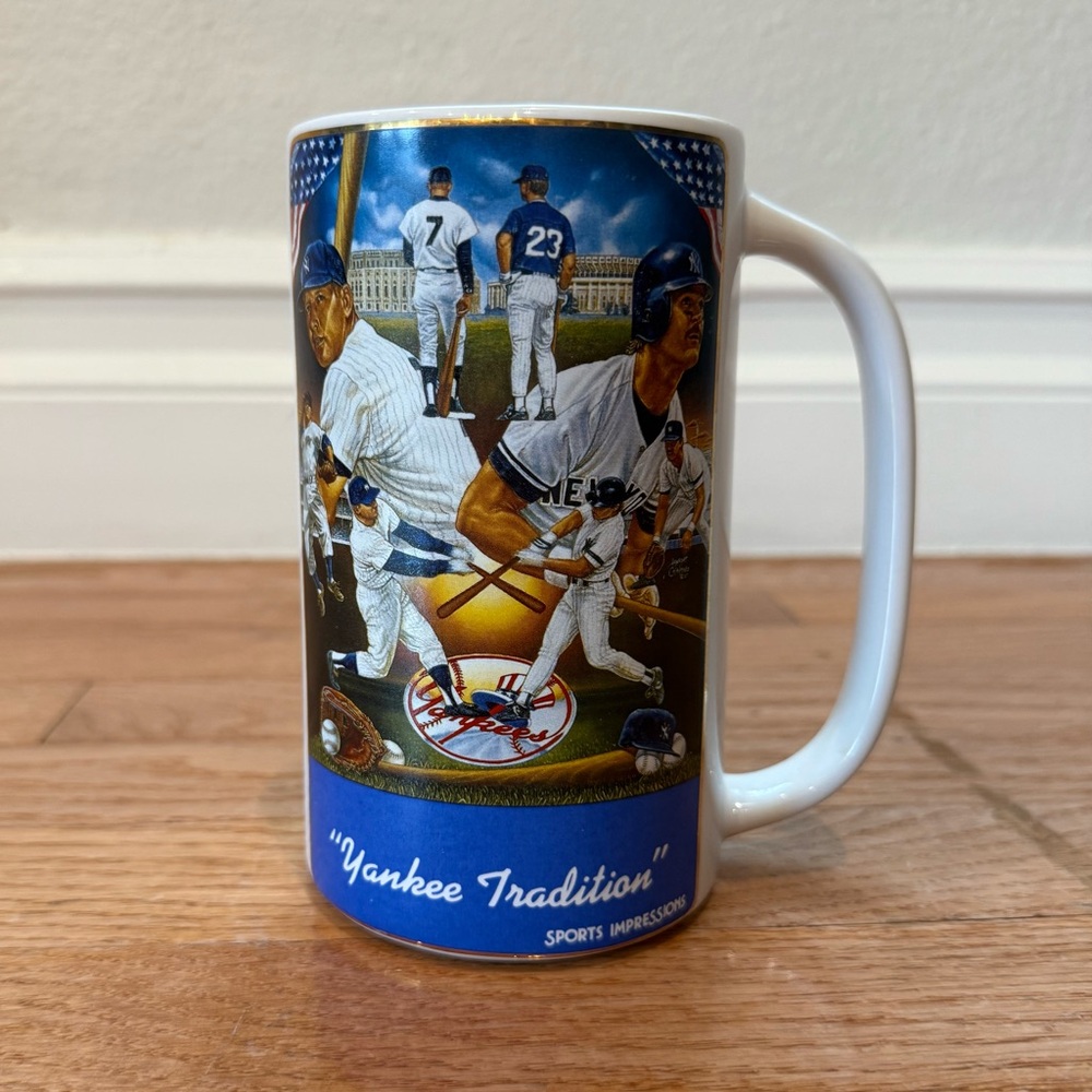 1987 Sports Impressions Mantle & Mattingly Yankee Tradition Stein #d of 5000